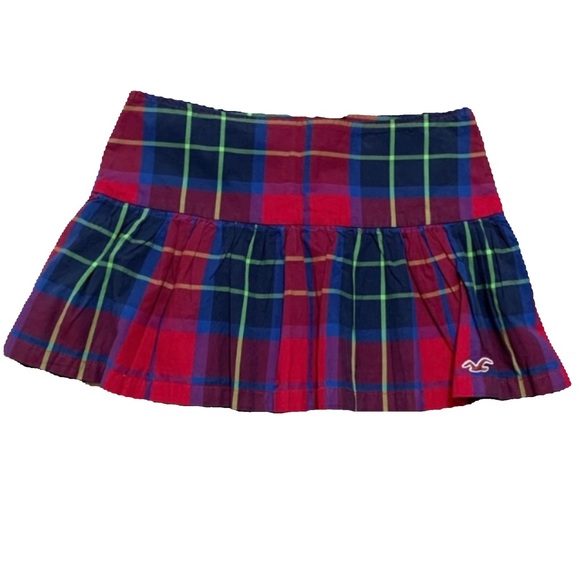 Hollister Dresses & Skirts - Hollister NEW Y2K Vintage Plaid Pleated Micro Mini Skirt Preppy Bratz Jrs 9
